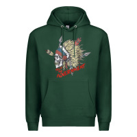 Sports Green trust the government skull native american chief native t shirt Premium Hoodie - StudioElite