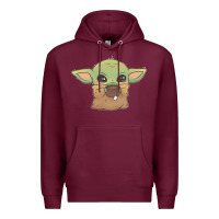 Burgundy Baby yoda Premium Hoodie - StudioElite