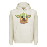 Oatmeal Heather Baby yoda Premium Hoodie - StudioElite