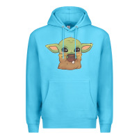 Ocean Blue Baby yoda Premium Hoodie - StudioElite
