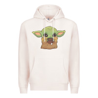 Pale Pink Baby yoda Premium Hoodie - StudioElite