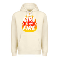 Sandshell This Girl Is On Fire Fierce Lady Woman Power Go Girls Fiery Premium Hoodie - StudioElite