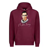 Burgundy rbg ruth bader ginsburg feminist t shirt   signature art Premium Hoodie - StudioElite
