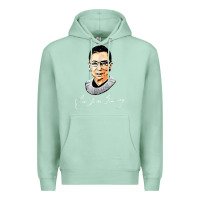 Seafoam rbg ruth bader ginsburg feminist t shirt   signature art Premium Hoodie - StudioElite
