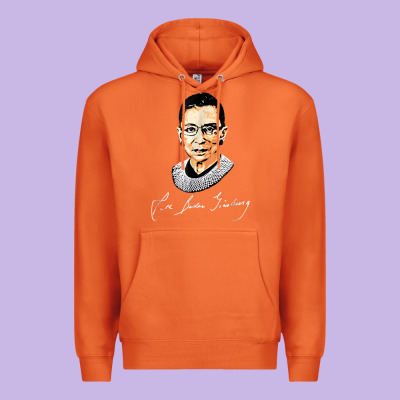 Rbg Ruth Bader Ginsburg Feminist T Shirt   Signature Art Premium Hoodie Designed By Studioelite