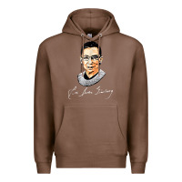 Chestnut rbg ruth bader ginsburg feminist t shirt   signature art Premium Hoodie - StudioElite