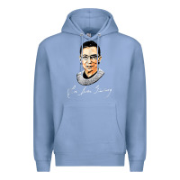 Colony Blue rbg ruth bader ginsburg feminist t shirt   signature art Premium Hoodie - StudioElite