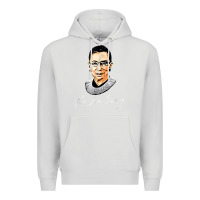 Dove Grey rbg ruth bader ginsburg feminist t shirt   signature art Premium Hoodie - StudioElite