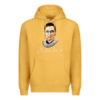Mustard rbg ruth bader ginsburg feminist t shirt   signature art Premium Hoodie - StudioElite