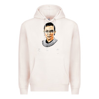 Pale Pink rbg ruth bader ginsburg feminist t shirt   signature art Premium Hoodie - StudioElite