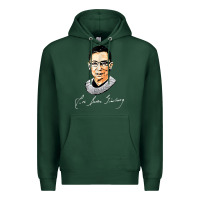 Sports Green rbg ruth bader ginsburg feminist t shirt   signature art Premium Hoodie - StudioElite