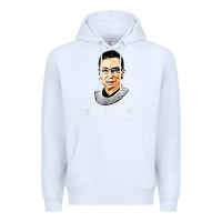 White rbg ruth bader ginsburg feminist t shirt   signature art Premium Hoodie - StudioElite