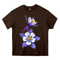 Colorado Rocky Mountain Columbine Flower Heavy Core Tee | Teevron