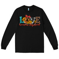 Black love german shepherd Long Sleeve Tee - Artiststas