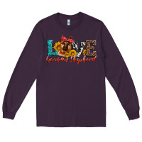 Plum love german shepherd Long Sleeve Tee - Artiststas
