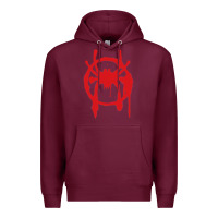 Burgundy Into the Spider-Verse Premium Hoodie - StudioElite