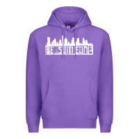 Purple be someone h town houston texas skyline. t shirt Premium Hoodie - StudioElite