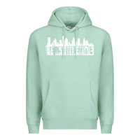 Seafoam be someone h town houston texas skyline. t shirt Premium Hoodie - StudioElite