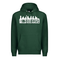 Sports Green be someone h town houston texas skyline. t shirt Premium Hoodie - StudioElite