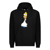 Black Homer In Hedges Classic Premium Hoodie - StudioElite