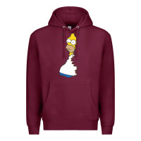 Burgundy Homer In Hedges Classic Premium Hoodie - StudioElite