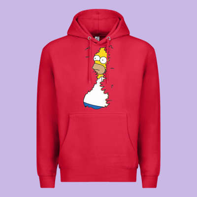 Homer In Hedges Classic Premium Hoodie Designed By Studioelite