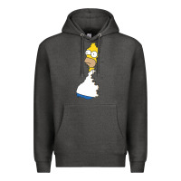 Charcoal Heather Homer In Hedges Classic Premium Hoodie - StudioElite