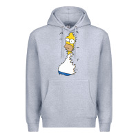 Heather Grey Homer In Hedges Classic Premium Hoodie - StudioElite