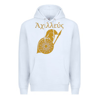 White achilles son of peleus Premium Hoodie - StudioElite