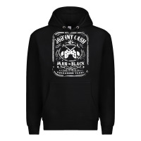 Black johnny cash man in black Premium Hoodie - StudioElite