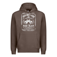 Coffee johnny cash man in black Premium Hoodie - StudioElite