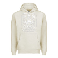 Oatmeal Heather johnny cash man in black Premium Hoodie - StudioElite