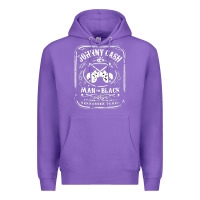 Purple johnny cash man in black Premium Hoodie - StudioElite