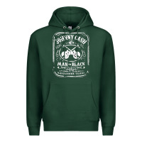 Sports Green johnny cash man in black Premium Hoodie - StudioElite