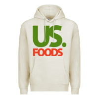 Oatmeal Heather us foods design Premium Hoodie - StudioElite