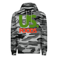 Slate Camo us foods design Premium Hoodie - StudioElite