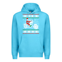 Ocean Blue santa ridin motocycle Premium Hoodie - StudioElite