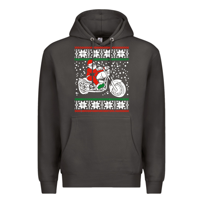 Santa Ridin Motocycle Premium Hoodie by StudioElite | Teevron