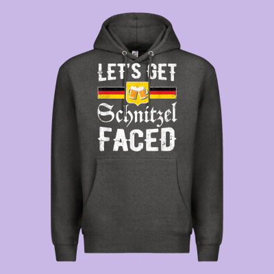 Lets Get Schnitzel Faced Men Women Vintage Oktoberfest T Shirt Premium Hoodie Designed By Studioelite
