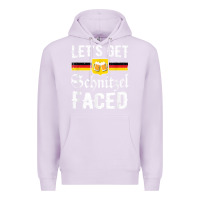 Lilac lets get schnitzel faced men women vintage oktoberfest t shirt Premium Hoodie - StudioElite