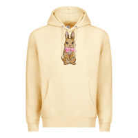 Pina Colada easter rabbit pink flowers Premium Hoodie - BarkalooDesign