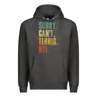 Charcoal Heather sorry can't tennis bye funny vintage retro tennis player t shirt Premium Hoodie - StudioElite