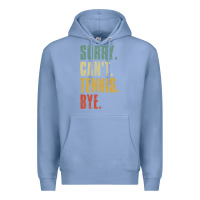 Colony Blue sorry can't tennis bye funny vintage retro tennis player t shirt Premium Hoodie - StudioElite