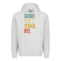 Dove Grey sorry can't tennis bye funny vintage retro tennis player t shirt Premium Hoodie - StudioElite