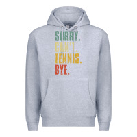 Heather Grey sorry can't tennis bye funny vintage retro tennis player t shirt Premium Hoodie - StudioElite