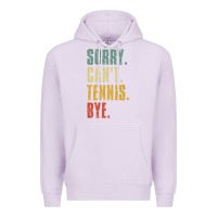 Lilac sorry can't tennis bye funny vintage retro tennis player t shirt Premium Hoodie - StudioElite