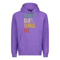 Purple sorry can't tennis bye funny vintage retro tennis player t shirt Premium Hoodie - StudioElite