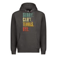 Smoke sorry can't tennis bye funny vintage retro tennis player t shirt Premium Hoodie - StudioElite