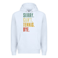 White sorry can't tennis bye funny vintage retro tennis player t shirt Premium Hoodie - StudioElite