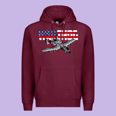 Military Airplane A-10 Warthog American Flag Premium Hoodie Designed By Studioelite